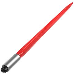 VEVOR Hay Spear 32" Bale Spear 1350 lbs, Bale Spike Γρήγορη προσάρτηση Τετράγωνες λόγχες Hay Bale 1,4" πλάτος, με κόκκινη επίστρωση Πιρούνια δέματος, Bale Hay Spike με εξάγωνο παξιμάδι & μανίκι για κο