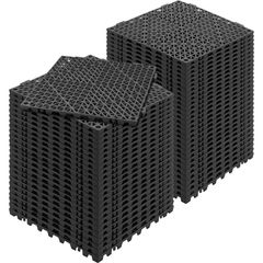 VEVOR Modular Interlocking Cushion, 55 Pack 30 x 30 cm Splicing Drinage Mats, Soft PVC Interlocking Drainage Plakas, Αντιολισθητικές οπές αποστράγγισης για τουαλέτα, μπάνιο, κουζίνα, πισίνα, υγρό, μαύ