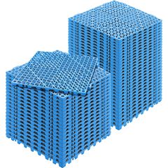 VEVOR Modular Interlocking Cushion, 50 Pack 30 x 30 cm Splicing Drinage Mats, Μαλακό PVC Πλακάκια δαπέδου αποχέτευσης, Αντιολισθητικές οπές αποστράγγισης για τουαλέτα, Μπάνιο, Κουζίνα, Πισίνα, Υγρό Χώ