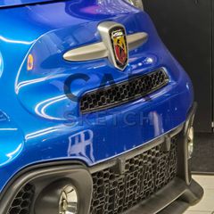 Abarth 595/695 Γρίλιες Honeycomb για την Μπροστινή Μάσκα-thumb-7