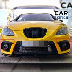 Seat Leon 1P Cupra Pre-Facelift Σετ Γρίλιες Μπροστινής Επέκτασης