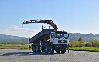 Ανατροπή + Γερανός MAN 2002 41.460 * FASSI F270AC.26 * 8x8 ! ΑΡΙΣΤΗ ΚΑΤΑΣΤΑΣΗ-thumb-1