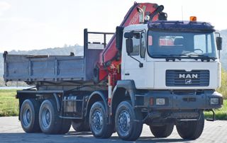Ανατροπή + Γερανός MAN 2002 41.460 * FASSI F270AC.26 * 8x8 ! ΑΡΙΣΤΗ ΚΑΤΑΣΤΑΣΗ-thumb-2