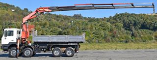 Ανατροπή + Γερανός MAN 2002 41.460 * FASSI F270AC.26 * 8x8 ! ΑΡΙΣΤΗ ΚΑΤΑΣΤΑΣΗ-thumb-4