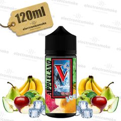 Appleland ICE – vflavors 120 ml – Flavour Shots ( κόκκινo και πράσινo μήλo ,αχλάδι, μπανάνα )