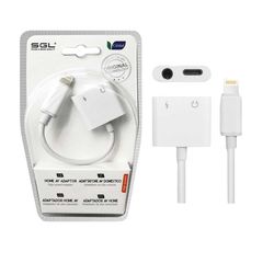 Αντάπτορας για iOs 2in1 - Lightning σε έξοδο Jack & φόρτισης - T57 - 096087