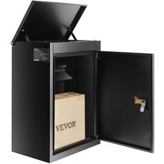Κουτιά παράδοσης πακέτου VEVOR για εξωτερικό 15,4" x 10,6" x 20,5", Γραμματοκιβώτιο επιτοίχιας βάσης από γαλβανισμένο χάλυβα με κωδικοποιημένη κλειδαριά, αντικλεπτικό διάφραγμα, μεγάλη ταχυδρομική θυρ
