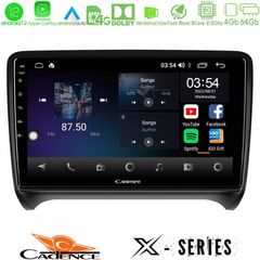 Cadence X Series Audi TT B7 8core Android12 4+64GB Navigation Multimedia Tablet 9"