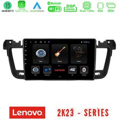 Lenovo Car Pad Peugeot 508 2010-2018 4Core Android 13 2+32GB Navigation Multimedia Tablet 9"