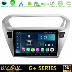 Bizzar G+ Series Citroen C-Elysee / Peugeot 301 8Core Android14 6+128GB Navigation Multimedia Tablet 9"