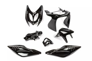 Κιτ Πλαστικα & Φαναρια & Βιδες Yamaha Aerox 50 <-2013 (7Τεμ) Μαυρο | Str8