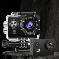 Action Camera 1080P Ultra HD 140° ευρεία γωνία Με όλα τα αξεσουάρ Remedios-thumb-1