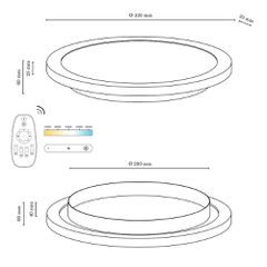 Πλαφονιέρα Led DIM TONE με control-thumb-2