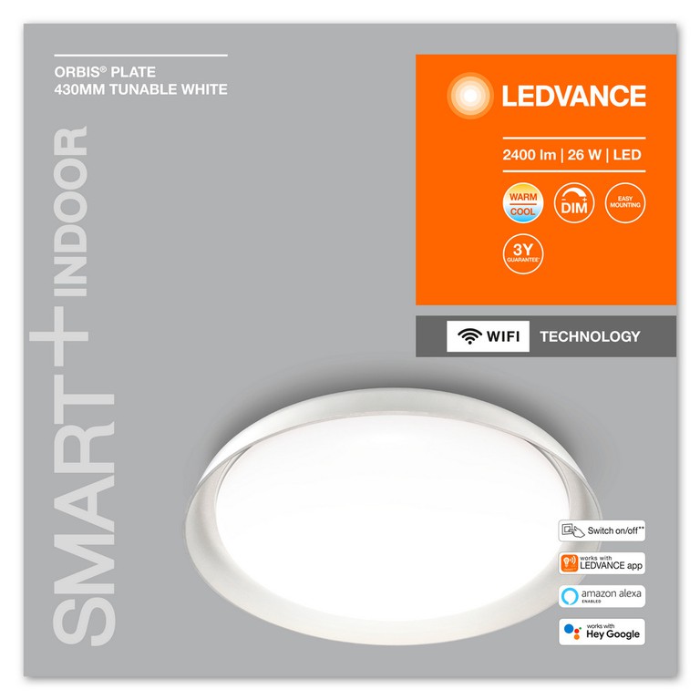 Smart+ Orbis Ceiling Plate WIFI TW 430mm WT