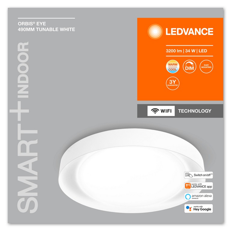 Smart+ Orbis Ceiling Eye WIFI TW 490mm WT