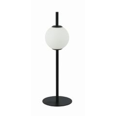 ΕΠΙΤΡΑΠΕΖΙΟ ΦΩΤ ΜΕ ΟΠΑΛ ΓΥΑΛΙ Φ14cm ΜΑΥΡΟ LED 3000Κ 6W