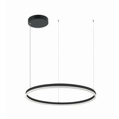 ΚΡΕΜΑΣΤΟ ΦΩΤ ΚΥΚΛΟΣ D80cm ΜΑΥΡΟ LED 3000K 55W