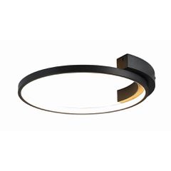ΦΩΤΙΣΤΙΚΟ ΟΡΟΦΗΣ LED 25W 2000LM 3000K D42.55CM ΜΑΥΡΟ