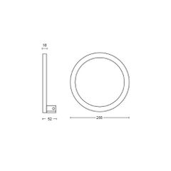 Sana Hue wall black 20W 24V-thumb-3