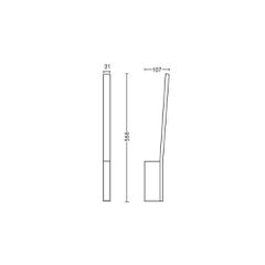 Liane Hue wall black 12W 24V-thumb-2