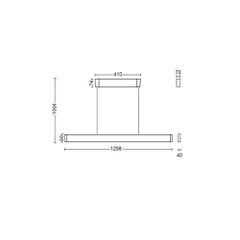Ensis Hue pendant white 2x39W 24V-thumb-2