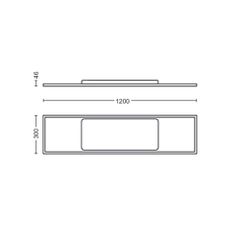 Aurelle Hue Panel REC 46.5W ceiling lamp-thumb-2