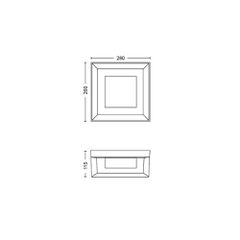 Econic Hue WACA EU square wall lantern-thumb-3