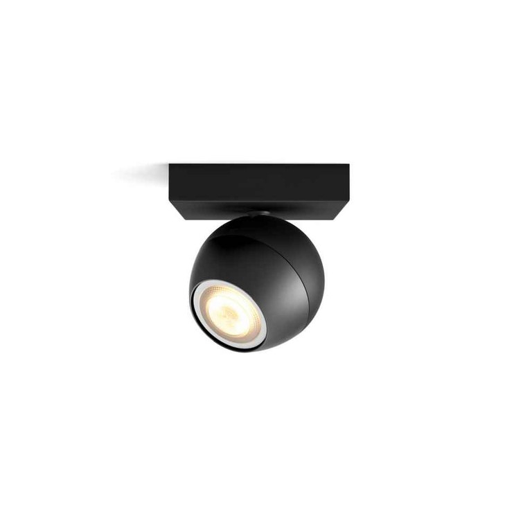 Buckram Hue ext. single spot black 1x5W