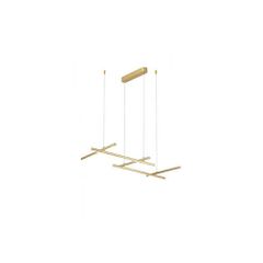 Zambelis Lights LED Κρεμαστό Φωτιστικό 50W 3000K ALUMINIUM & ACRYLIC GOLD