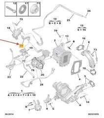 ΣΩΛΗΝΑΣ ΥΠΟΠΙΕΣΗΣ ΗΛΕΚΤΡΟΒΑΝΑΣ  C4( B7) C4 PICASSO C5(X7) DS4 DS5  JUMPER II JUMPY IV SPACETOURER  3