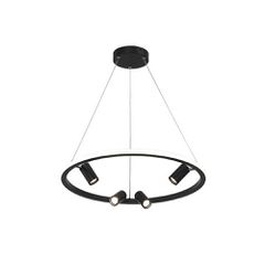Zambelis Lights Κρεμαστό Φωτιστικό Ράγας 50W 3000K ALUMINIUM -SILICON BLACK MATT