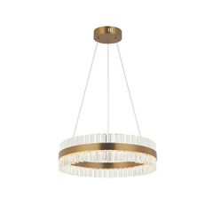 Zambelis Lights Κρεμαστό Φωτιστικό Ράγας 56W 3000K STAINLESS STEEL -GLASS GOLD MATT