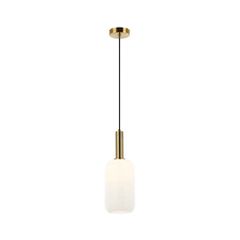 Zambelis Lights Κρεμαστό Φωτιστικό 1XE27 MAX 40W OPAL - GOLD MATT