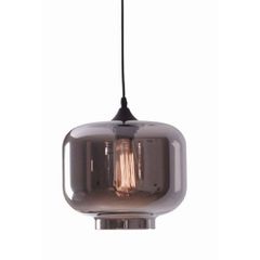 ΦΩΤ.1Φ ΚΡΕΜΑΣΤΟ ΓΥΑΛΙ SΜΟΚΕD GRΕΥ Φ24,Η22 14102 ZAMBELIS LIGHTS