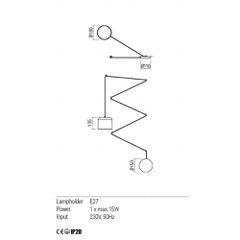 DODO AP 1X42W E27 20/500cm BK (5.1.1)-thumb-1