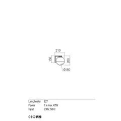 BERRY AP 1X42W E27 CH/SMOKE D180 (5.1.1)-thumb-1
