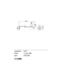 PIVOT AP 1xGU10 WH (4.1.1)-thumb-1