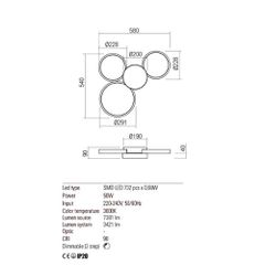 CRONOS PL LED 50W 3000K BRASS (4.1.2)-thumb-1