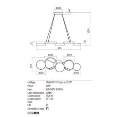 CRONOS SU LED 65W 3000K BRASS L950 (4.1.2)-thumb-1