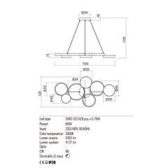 CRONOS SU LED 65W 3000K BRASS L1030 (4.1.2)-thumb-1