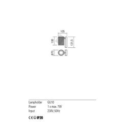 DELPHI AP 1X50W GU10 MBK (5.1.1)-thumb-1