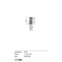 DELPHI PL ADJUSTABLE 1X50W GU10 MWH (5.1.1)-thumb-1