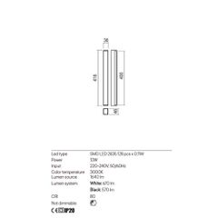 PLOT AP LED 14W 3000K SBK 400MM (5.1.2)-thumb-1