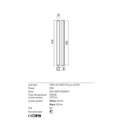 PLOT AP LED 24W 3000K SBK 600MM (5.1.2)-thumb-1