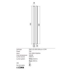PLOT AP LED 34W 3000K, SBK 900MM(5.1.2)-thumb-1