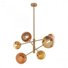 ROY AP 6X10W G9 MATT BRASS/GOLD+COFFEE IP20 (4.1.1)