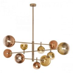 ROY AP 10X10W G9 MATT BRASS/ GOLD+COFFEE IP20 (4.1.1)
