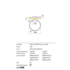 FEBE AP/PL LED RD 25W 3000K D400 MGD(5.1.2)-thumb-1