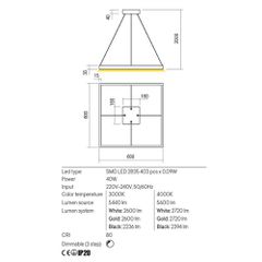 FEBE SU LED 35W 4000K D600 SWH(4.1.2)-thumb-1