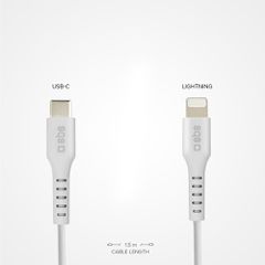 SBS TECABLELIGTC1W USB-C - Lightning Cable MFi Certified, 1m - White-thumb-4